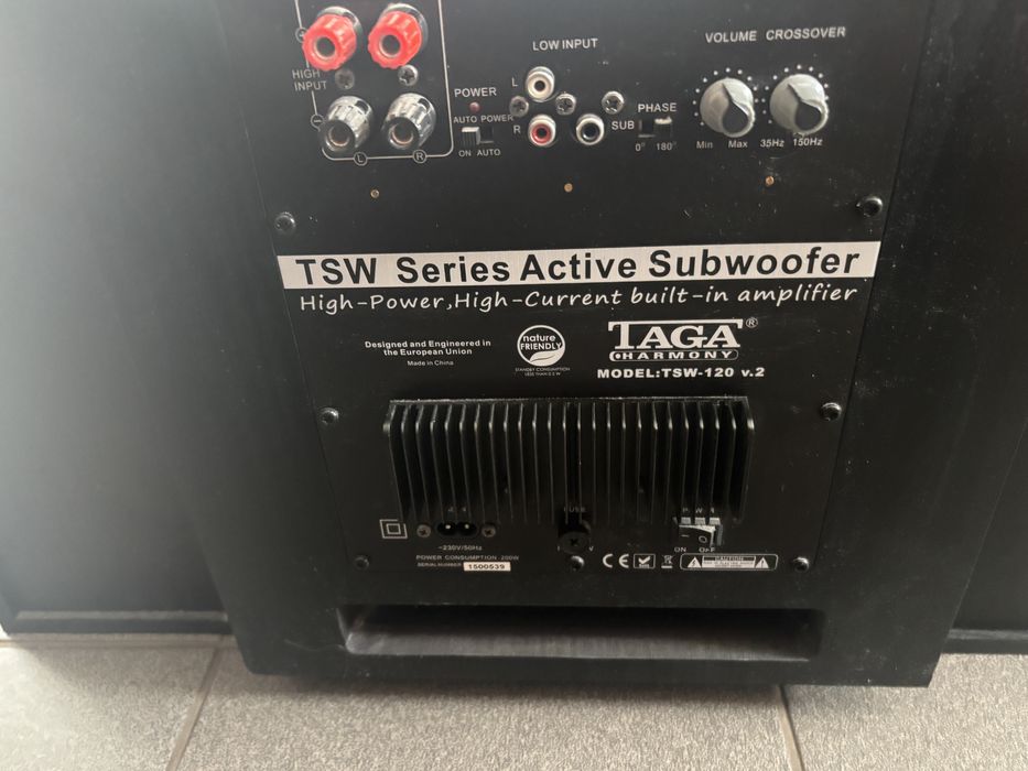 Kino domowe Yamaha RX-V379 + glosniki Toga