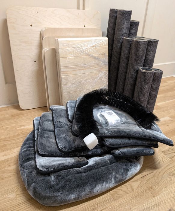 Modern Living Drapak dla Kota Chelsea Ciemnoszary 82x72x185cm DUŻY