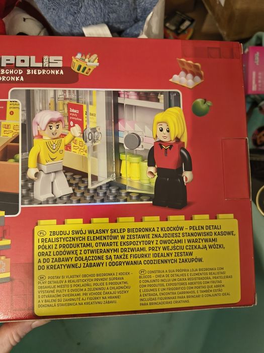 Klocki elefun metropolis sklep ciężarówka Biedronka