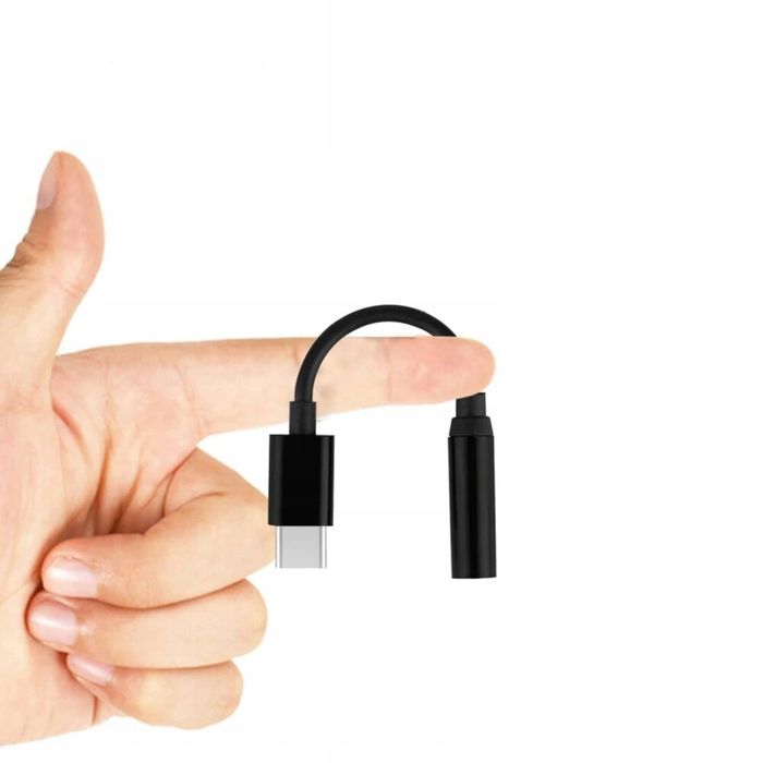 Przejściówka Adapter Usb Typ C Mini Jack 3,5Mm Aux