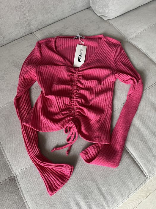 Топ новий, кроп топ, топ на затяшках, лонг