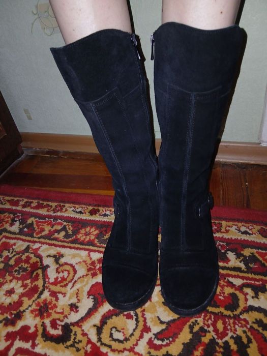 Женские сапожки р38 натуральная  замша