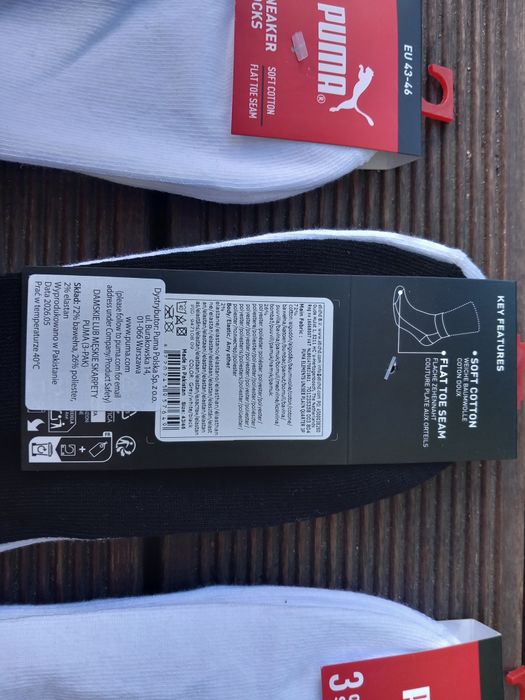12 par skarpetek męskich stopek Puma  rozm.43-45