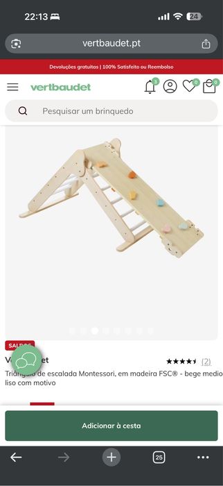 Triangulo pikler montessouri vertbaudet
