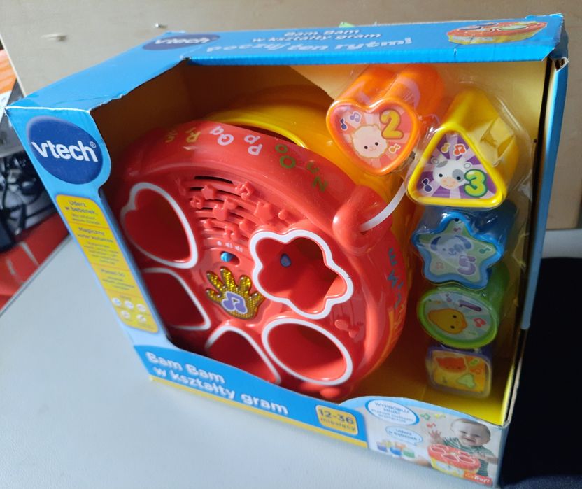 VTECH, BAM BAM, W Kształty Gram, Bębenek