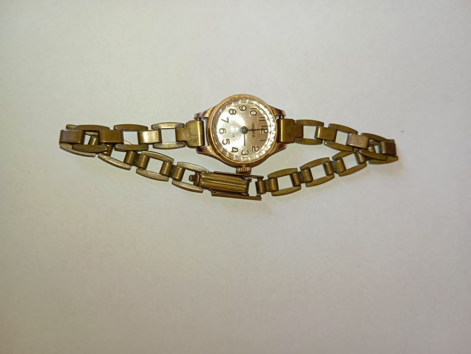 Zegarek damski PRL , pozłacana koperta
