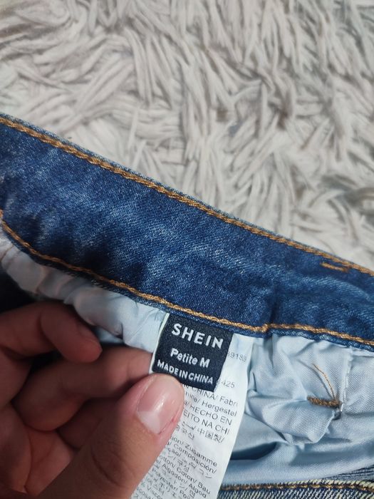 Calças de ganga PETITE femininas cintura baixa