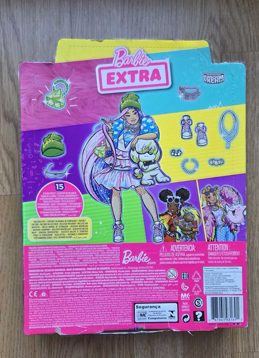 Barbie Extra GRN27 Modna lalka z akcesoriami + piesek