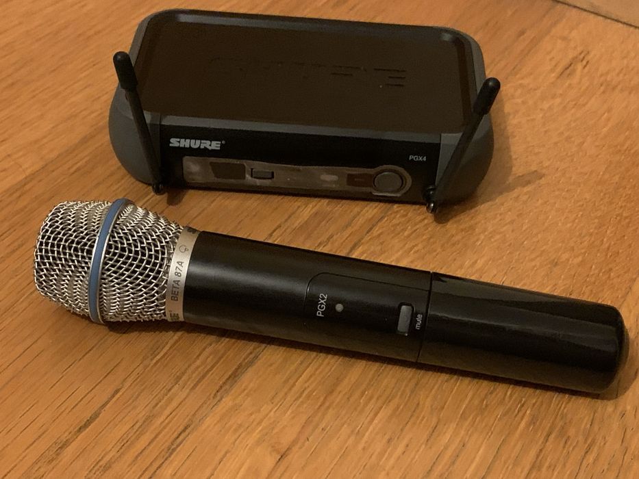 Microfone Wireless condensador Shure Beta 87A / PGX 24