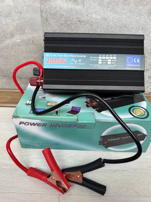 Инвертор с чистым синусом  2000w для котлов