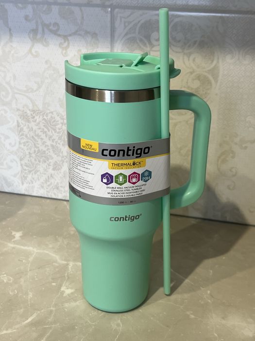 Термостакан з трубочкою Contigo Thermalock Tumbler 1200 мл Reef