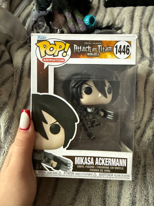 Армін, Мікаса, Леві, Саша фігурки фанко поп по атаці титанів