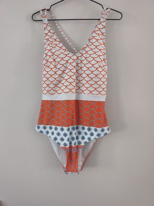 jednoczęściowy strój kąpielowy damski rozmiar M marki Cupshe Beautiful World Print One Piece Swimsuit