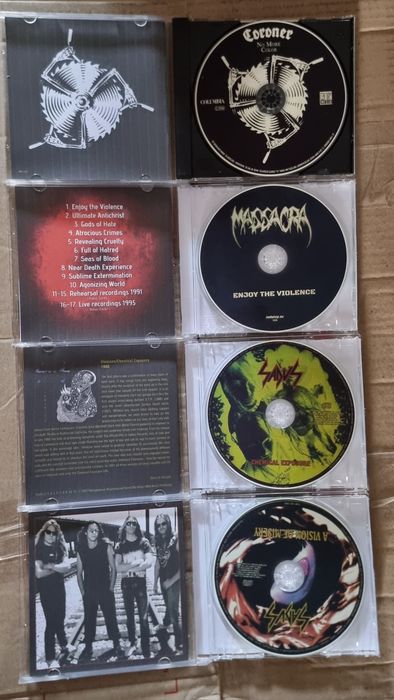 Диски гуртів Death Dark Angel Morbid Angel  Cannibal Corpse Voivod Anv
