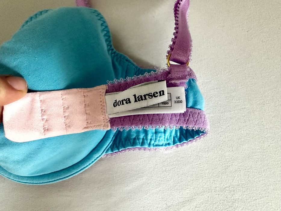 Biustonosz Dora Larsen Peony 70E niebieski z różowym