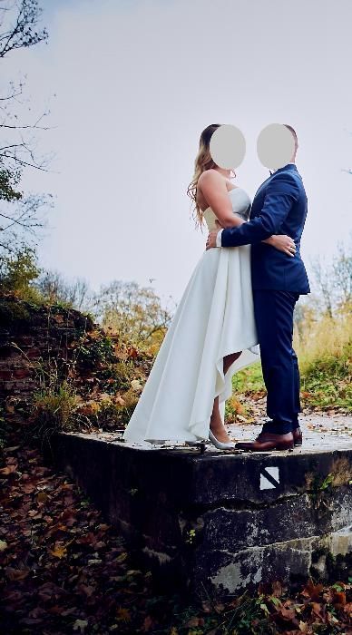 suknia ślubna z kieszeniami r.38/40