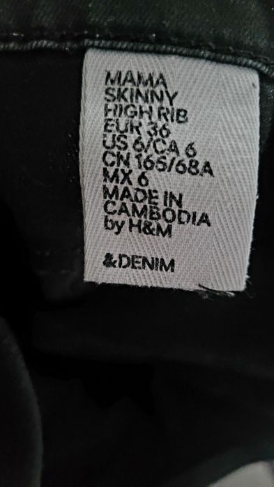 Spodnie ciążowe czarne H&M Mama