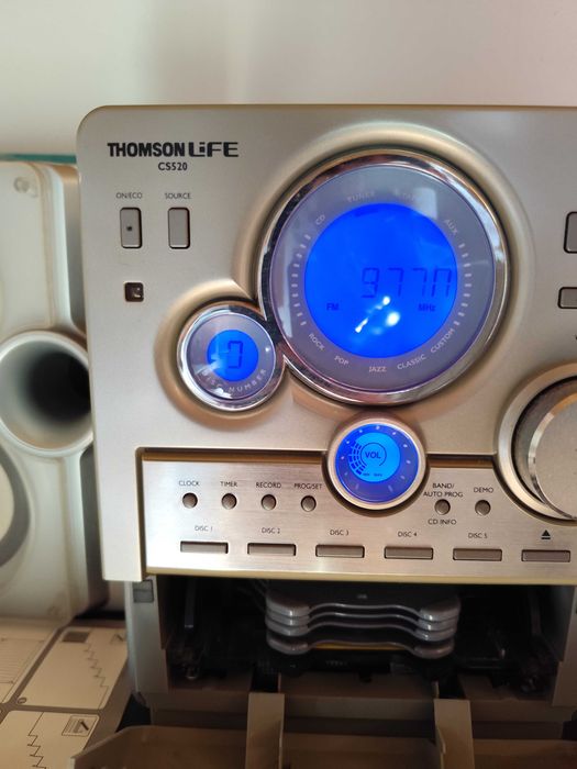 Aparelhagem Thomson Life CS520 – Rádio FM – Cassete – AUX