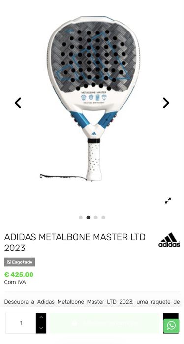 Raquete de Padel Adidas Metalbone Master Ale Galán Branco e Azul