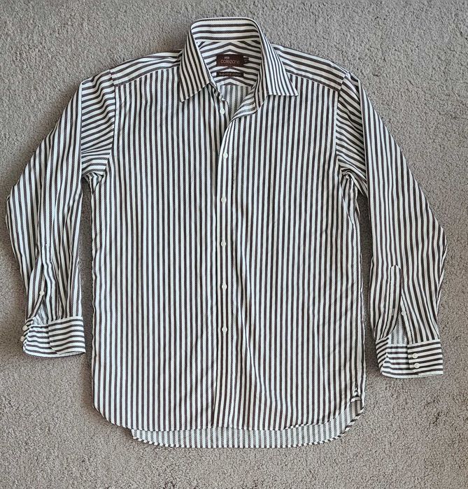 Koszula vintage w paski Marks & Spencer Collezione M 39-40