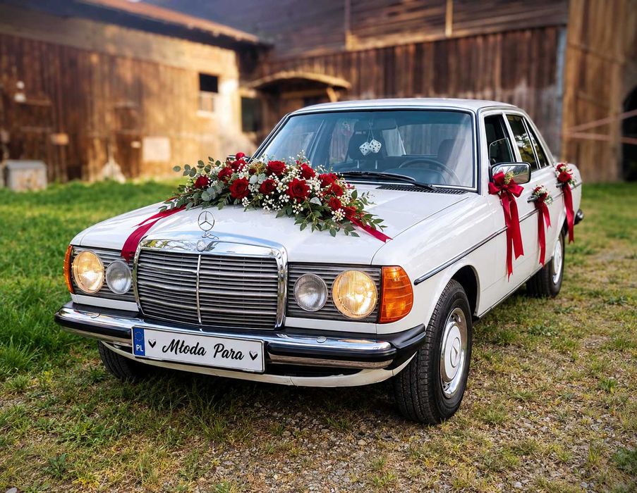 Samochód do ślubu Mercedes W123