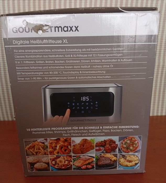 Frytkownica XL  beztłuszczowa airfryer na gorące powietrze