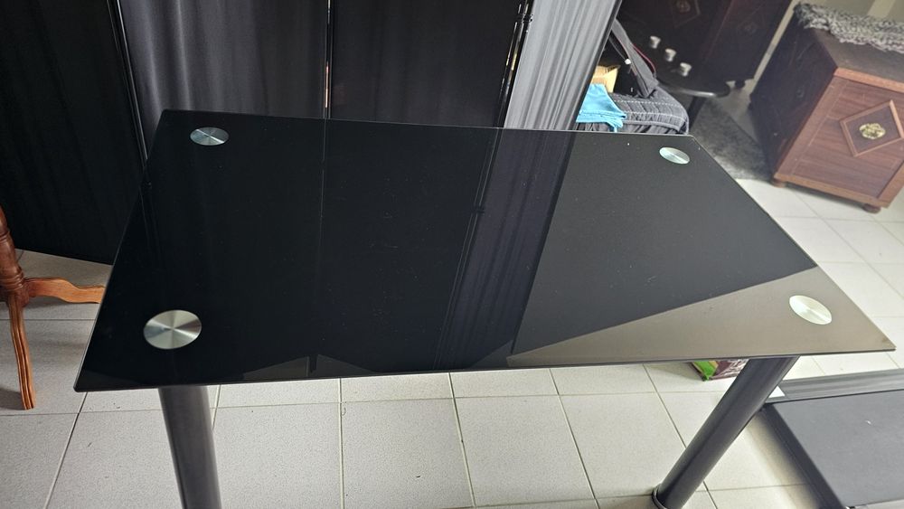 Mesa em vidro preo