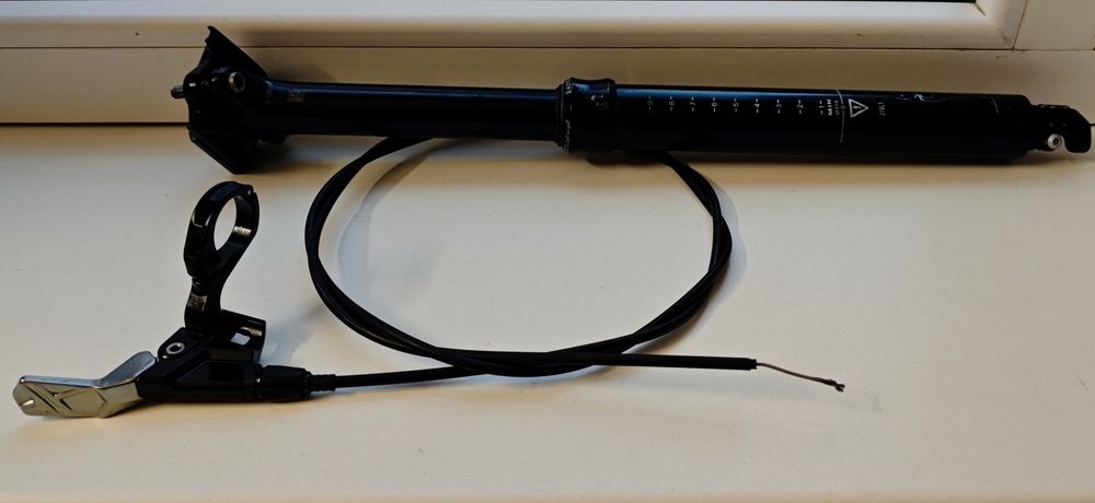 Підсиділ, дропер Tranzx від велосипеда Cube з виносною монеткою