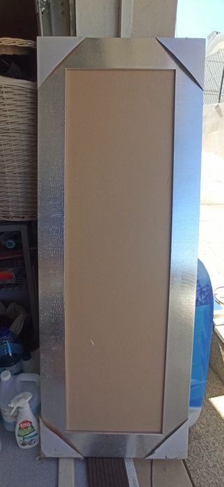 Moldura s/espelho prateada