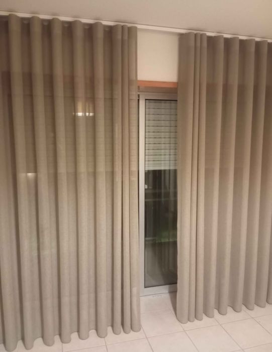 Cortinado cinza onda perfeita