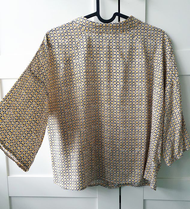 Nowa wzorzysta bluzka koszulowa Succo xs 34 s 36 wiskoza