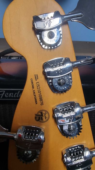 Fender American Ultra Jazz Bass V USA, Estojo Original, Edição 75 Anos