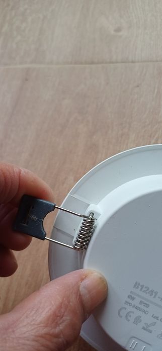 5 Focos led de encastrar 6w,  cor branco quente