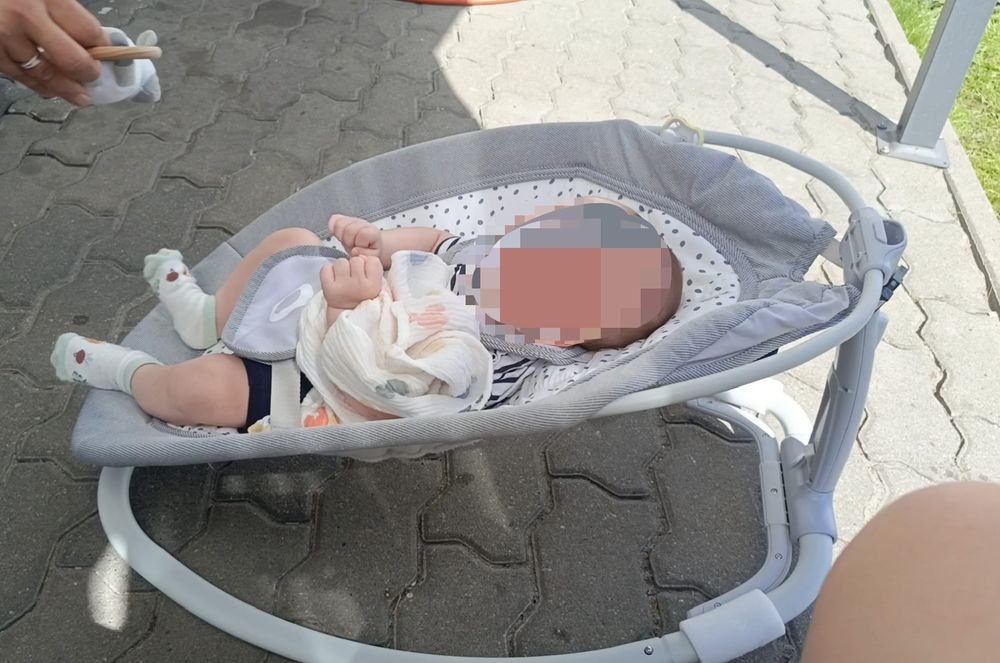 Lionelo Pascal Grey leżaczek dziecięcy bujaczek