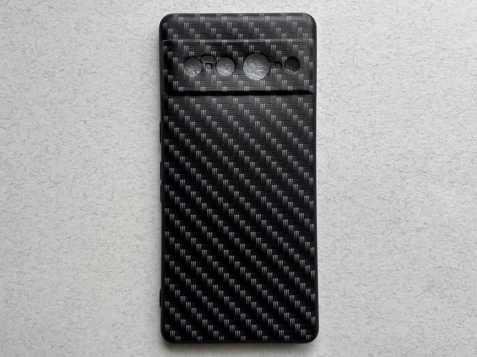 Pixel 7 Pro чохол чорний "Carbon" м'який TPU пластик чехол накладка