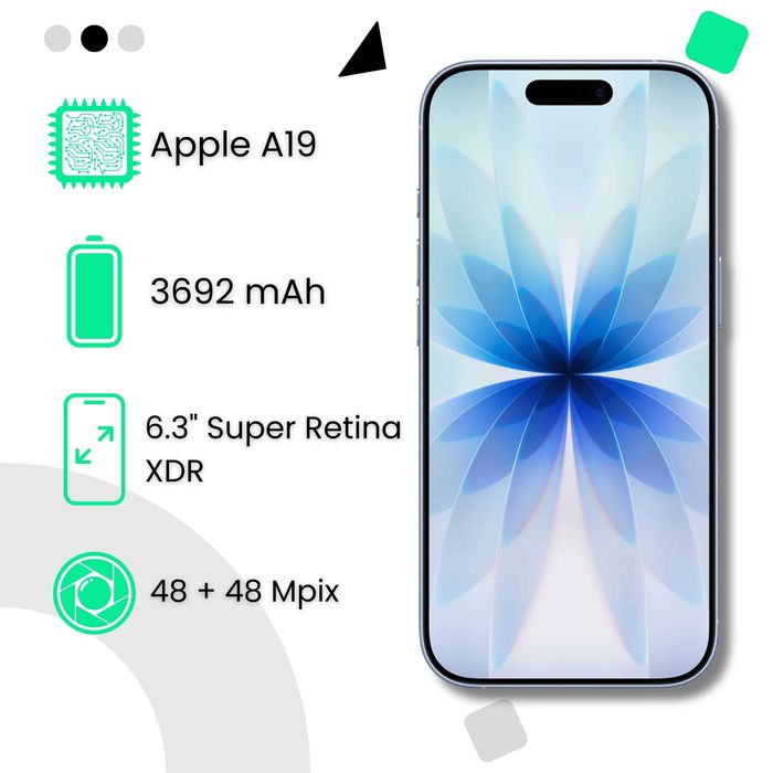 PROMOCJA - DOSTĘPNY OD RĘKI! iPhone 17 256GB Mist Blue | raty 0%