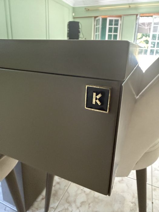 Mesa de Jantar Extensível LASKASAS com 6 Cadeiras