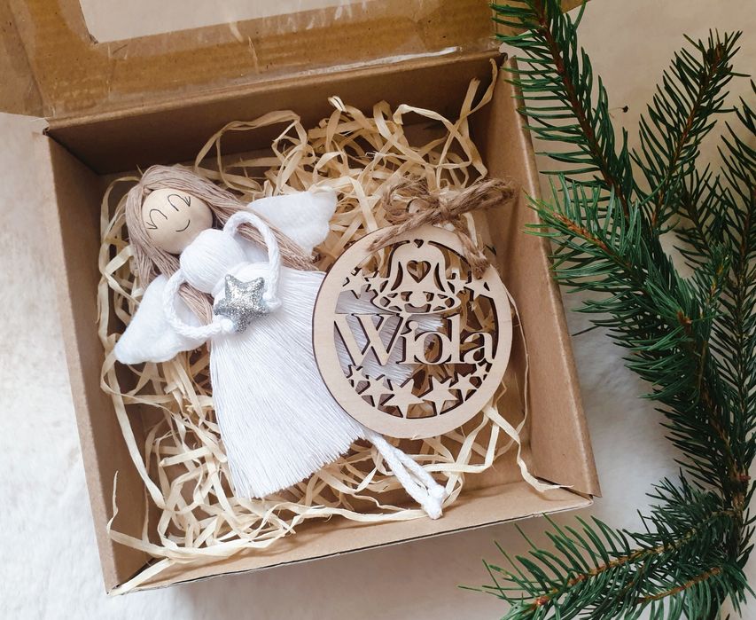 Mini Box świateczny, anioł