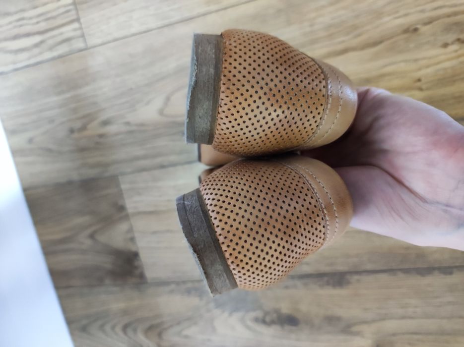 Buty Lasocki rozmiar 37/38 brązowe ażur wiązane oxfordki