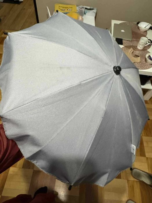 parasolka do wózka gondoli spacerówki caretero szara