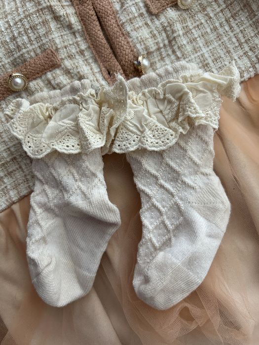 Набір сукня, повʼязка і носочки 86 см