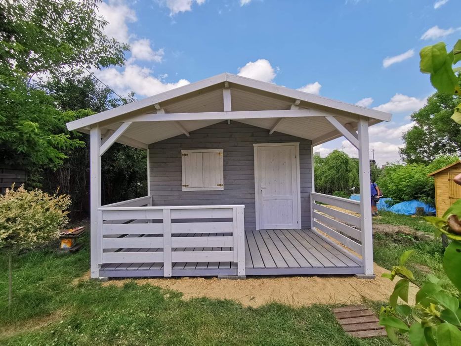 Domek letniskowy domek drewniany z tarasem