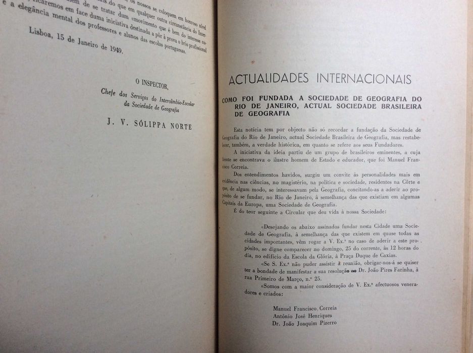 Boletim da Sociedade de Geografia de Lisboa.  1949. Ver sumário