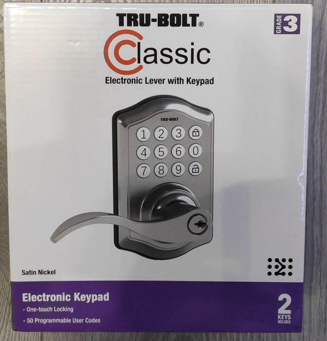 Дверний замок Tru-Bolt Classic Electronic Deadbolt