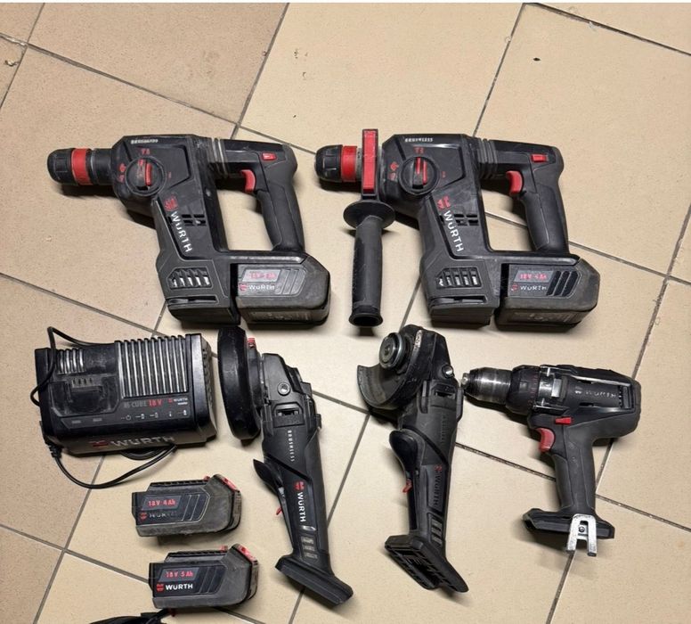 Zestaw narzędzi wurth nie milwaukee Hilti Dewalt Makita