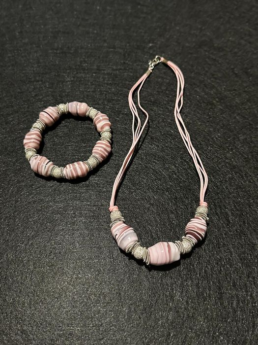 Conjunto Jóias de Vidro de Murano