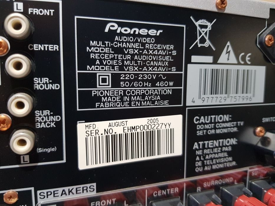 Пульт!7.1AV ресивер  Pioneer VSX-AX4AVi, 7х180Вт,HDMI б/у з Німеччини