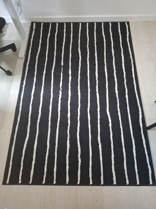 Tapete Preto e Branco Retangular Görlöse