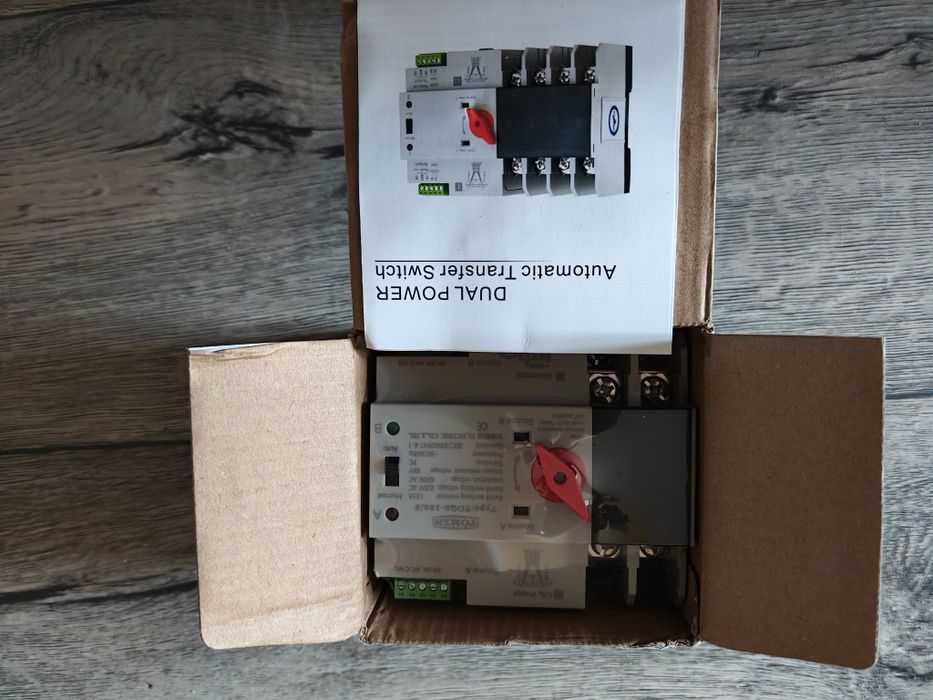 TOMZN TOQ5-125/2 автоматичний ввод резерву, двохполюсний, 125А