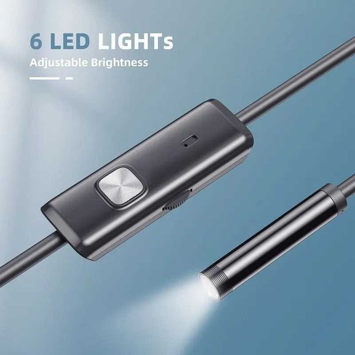 Водонепроникний гнучкий і м'який USB ендоскоп із підсвіткою 1.5 м